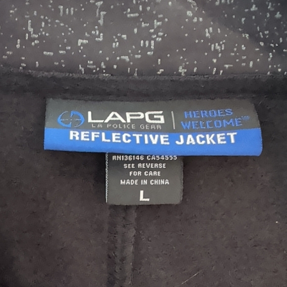 Speckled Black Reflective Utility Jacket - Picture 2 of 5